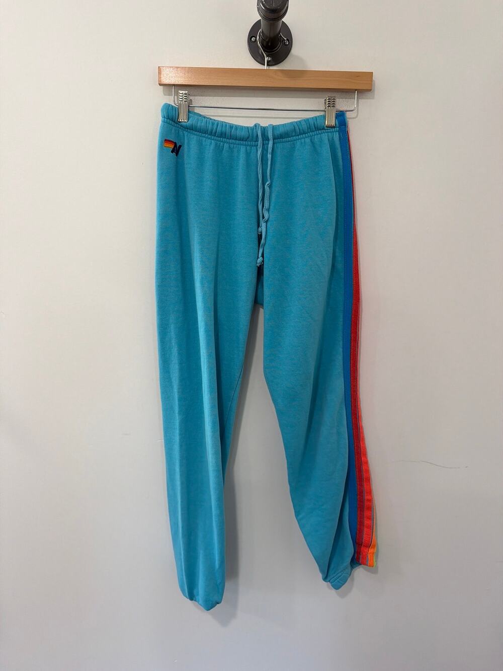 Aviator Nation 5 Stripe Sweatpants Blue Size S